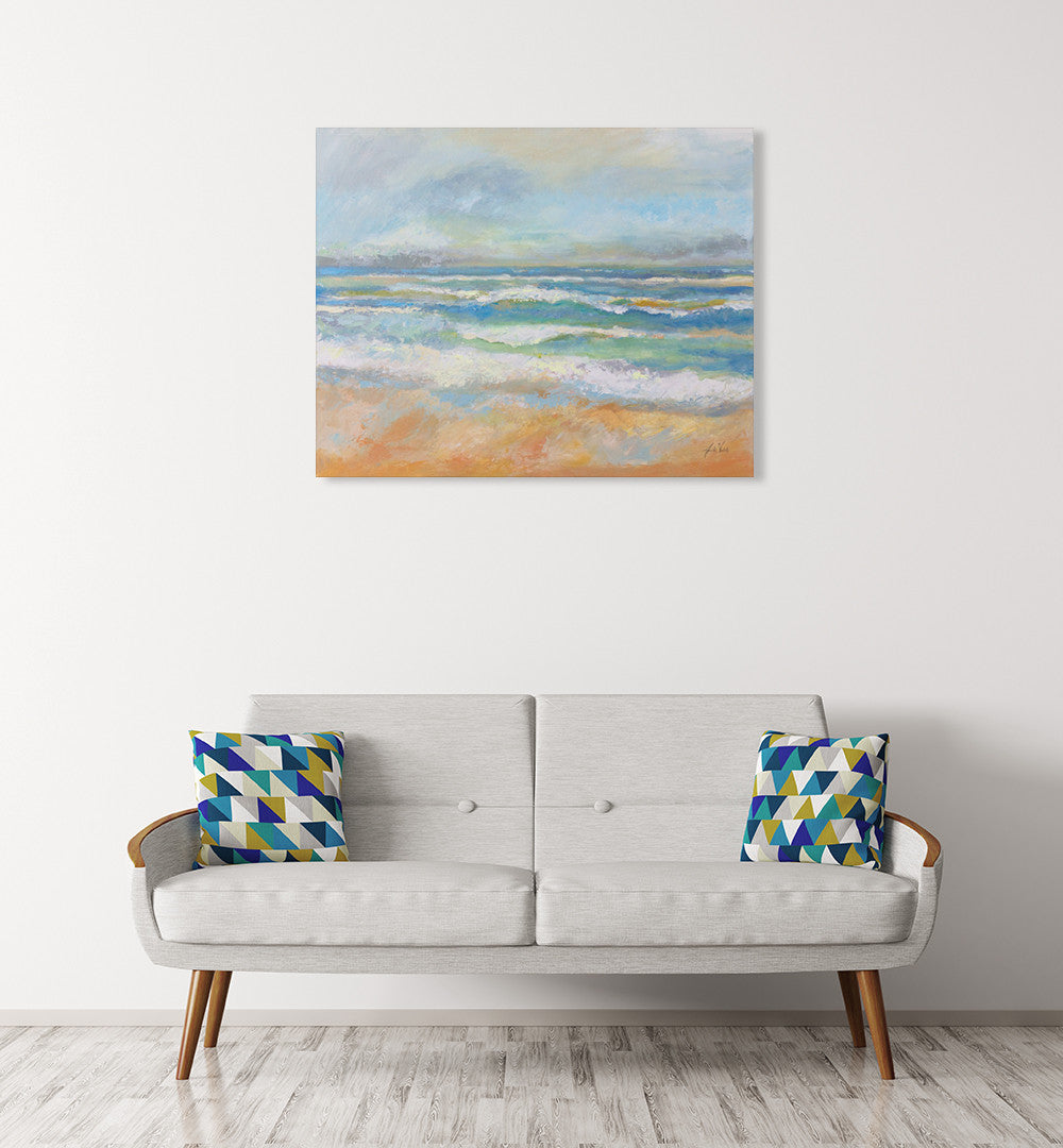 Morning Surf Wall Art Print on the wall