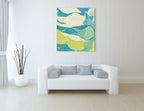 Neon Dream Landscape B Wall Art Print on the wall
