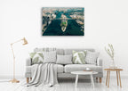 New York Roosevelt Island Wall Art Print on the wall