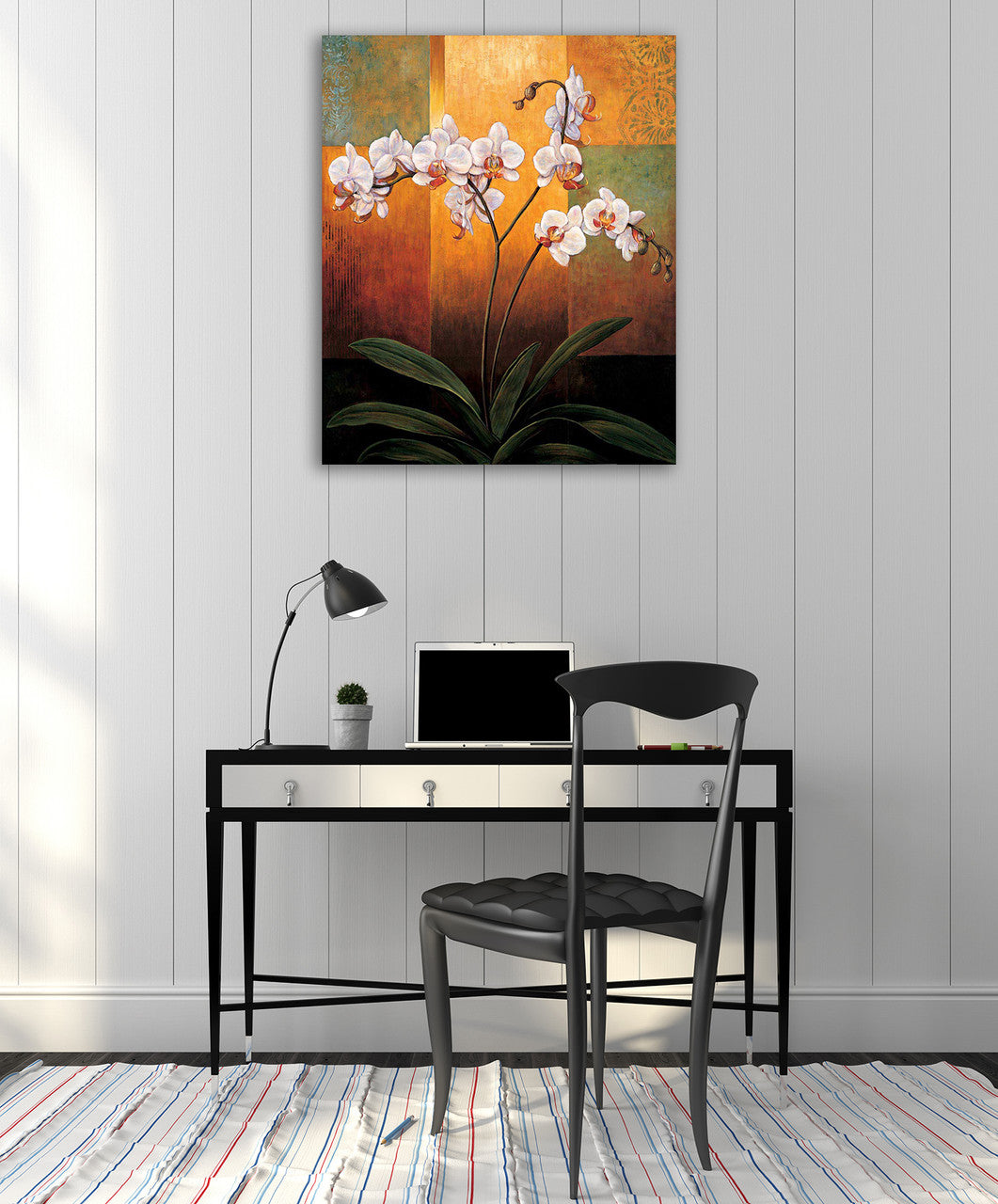 Orchids Wall Art Print on the wall