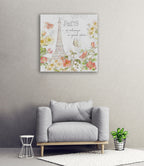 Painting Paris III Wall Art Print on the wall