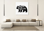 Papa Bear Wall Art Print on the wall