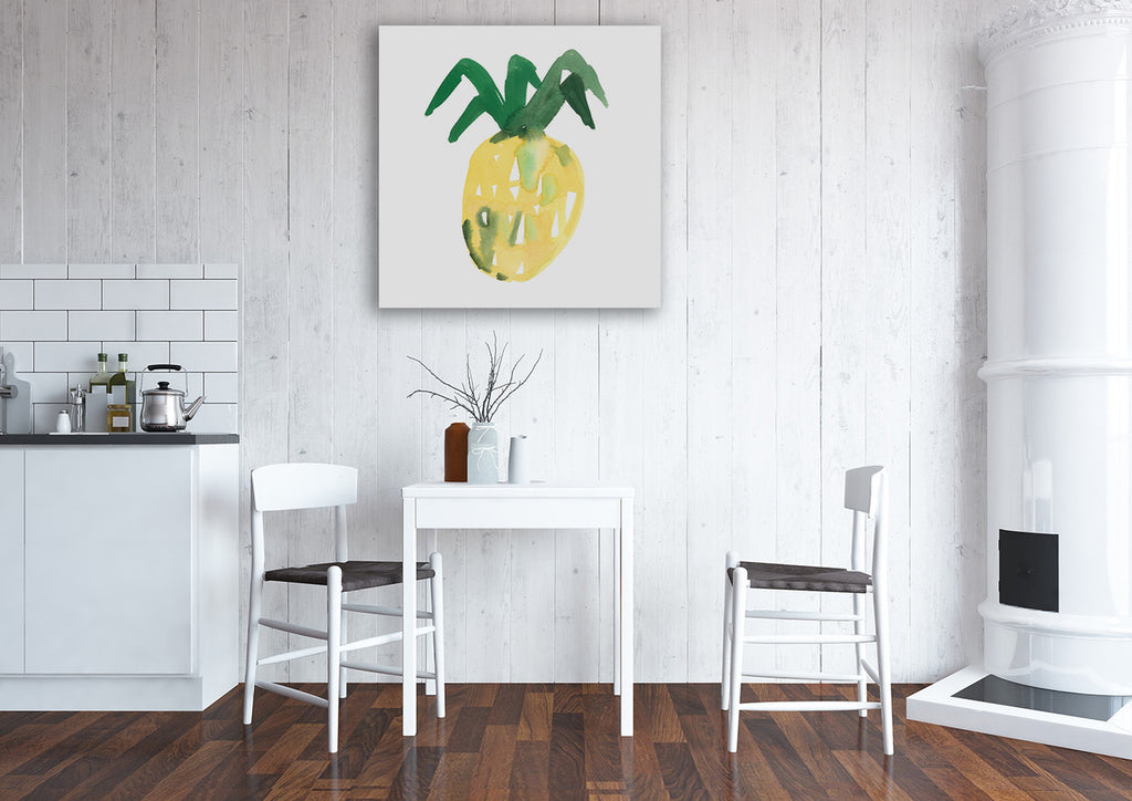 Pineapple Wall Art Print on the wall