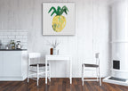 Pineapple Wall Art Print on the wall