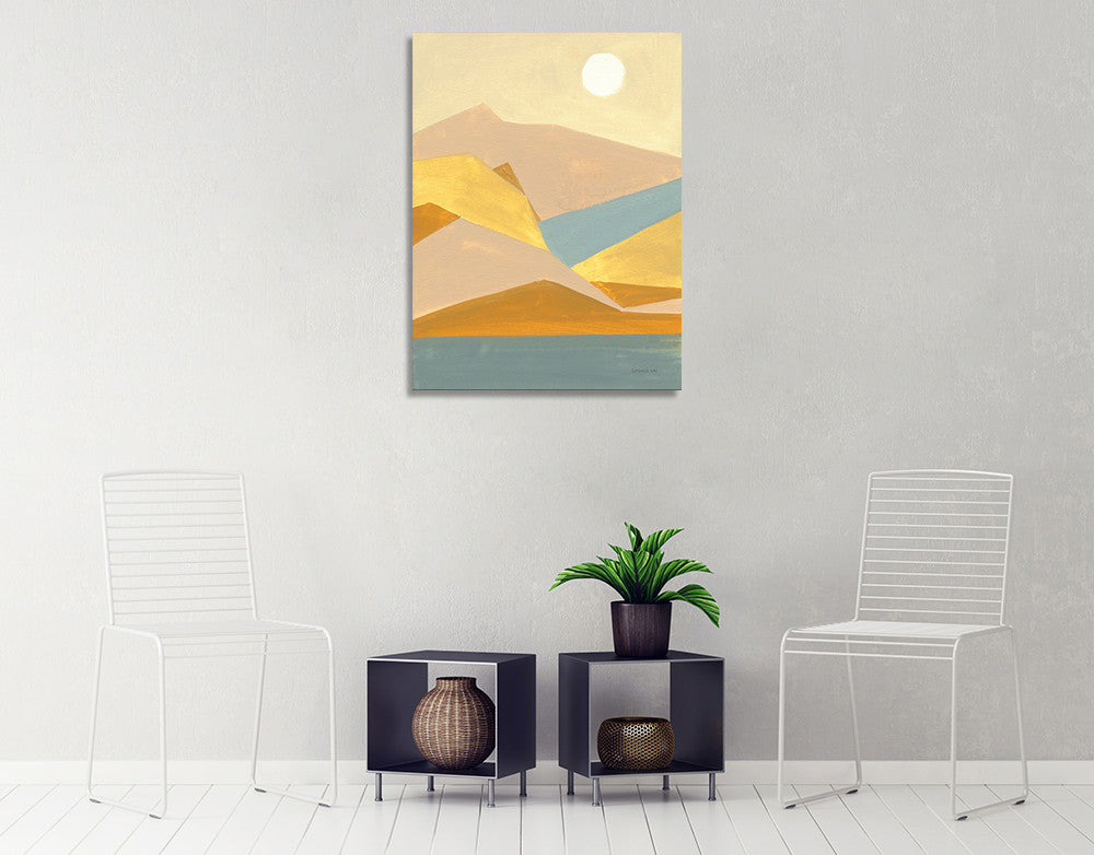 Retro Abstract I Wall Art Print on the wall
