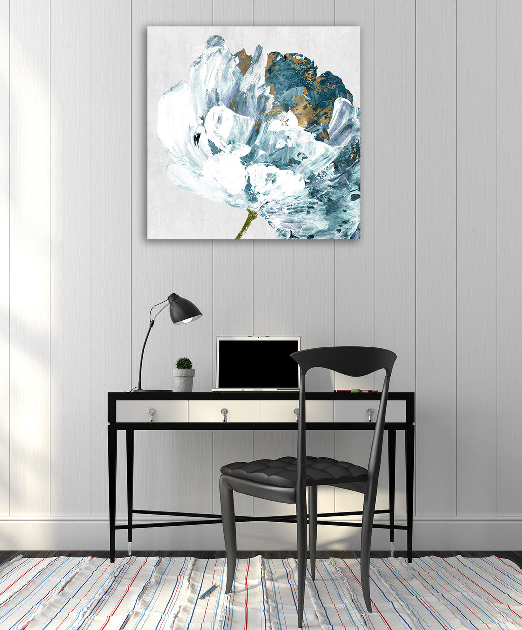 Rhinestone Flower I Wall Art Print on the wall