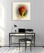 Rose Wall Art Print on the wall