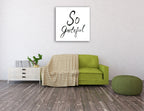 So Grateful Wall Art Print on the wall