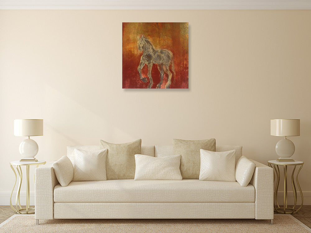 Solar Pony II Wall Art Print on the wall