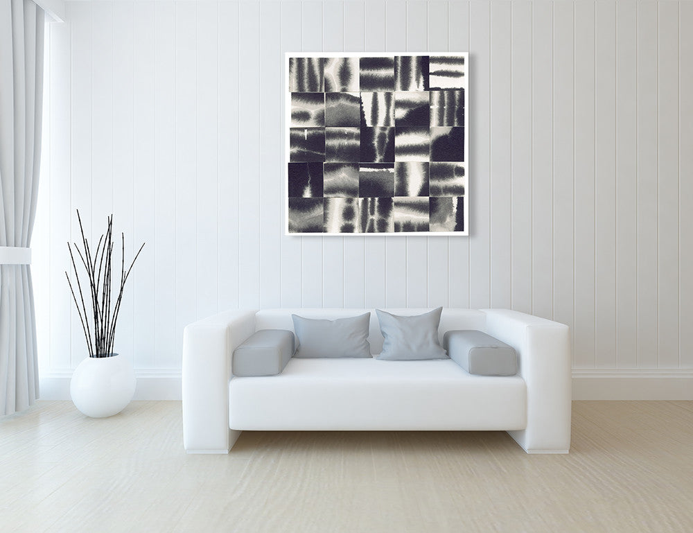 Squares IV Wall Art Print on the wall