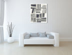 Squares V Wall Art Print on the wall