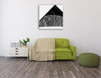 Starkly Lined A Wall Art Print on the wall