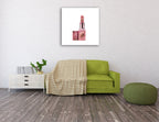 Stilletto Perfume III Wall Art Print on the wall