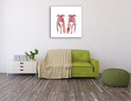 Stilletto Perfume II Wall Art Print on the wall