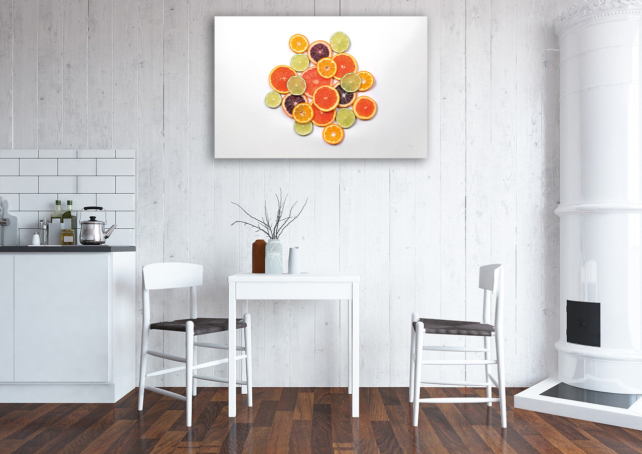 Sunny Citrus II Wall Art Print on the wall