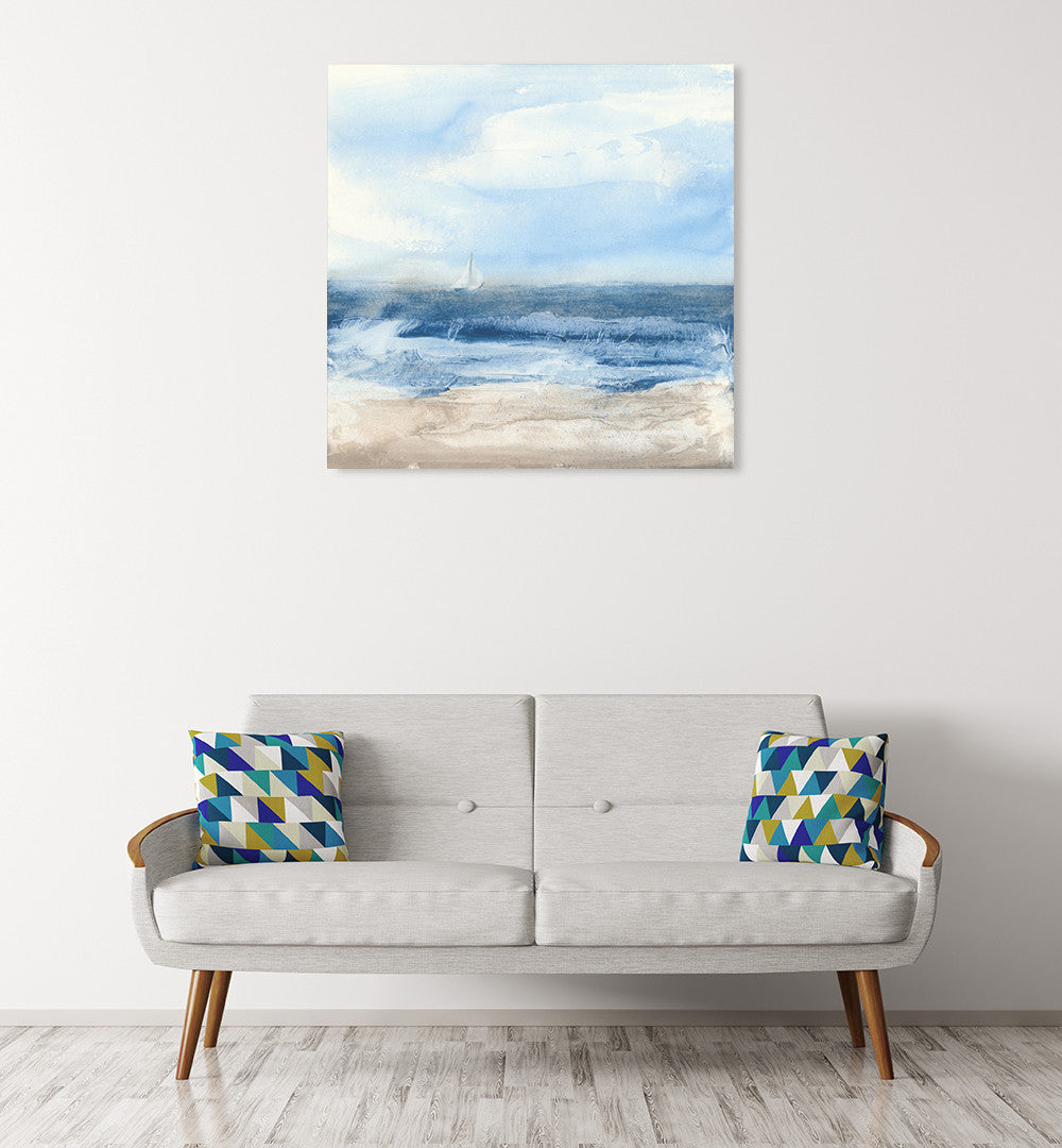 Surf and Sails Wall Art Print on the wall