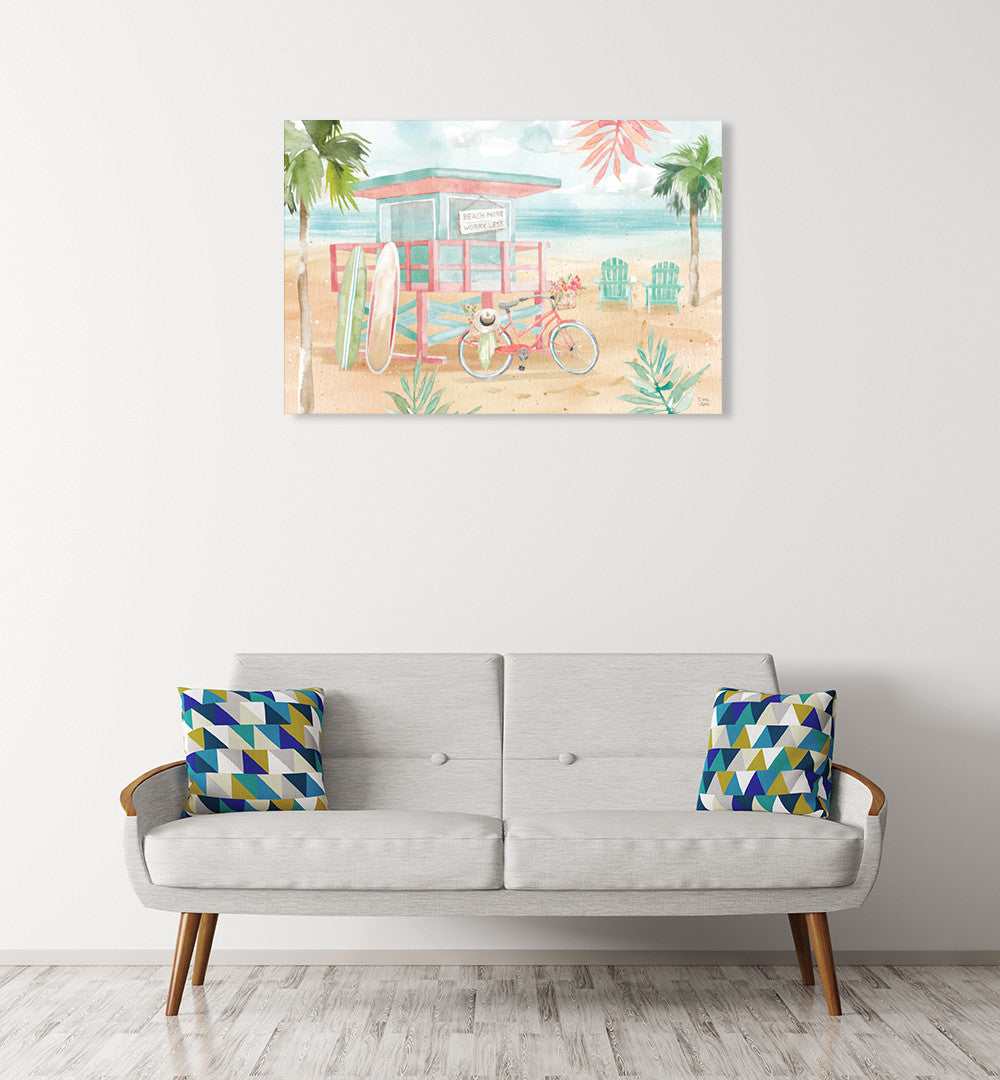 Surfs Up I Wall Art Print on the wall