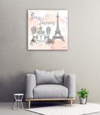 Sweet Paris III Wall Art Print on the wall