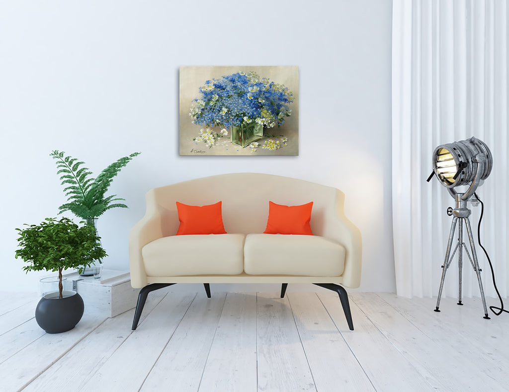 Tender Bouquet Wall Art Print on the wall