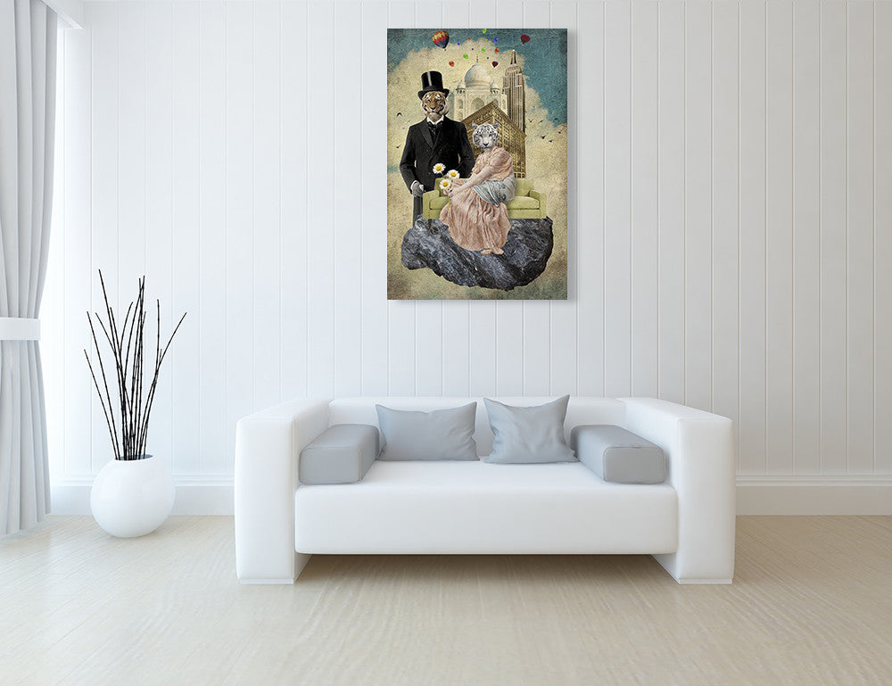 The Eyes of the Tiger Wall Art Print on the wall