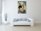 The Eyes of the Tiger Wall Art Print on the wall
