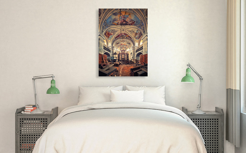 The Last Prayer Wall Art Print on the wall