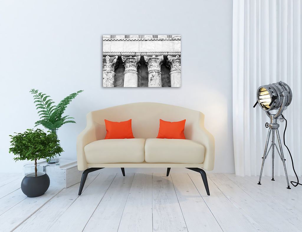 The Pillars Wall Art Print on the wall