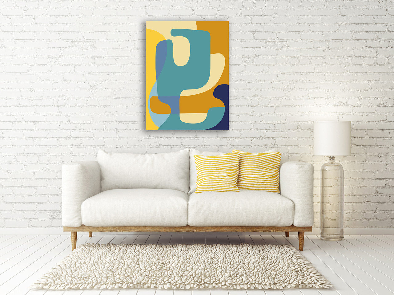 Vibrant Theory I Wall Art Print on the wall