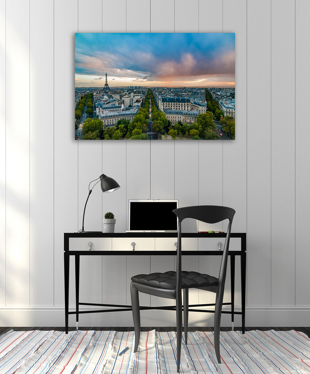 View on Paris Wall Art Print on the wall