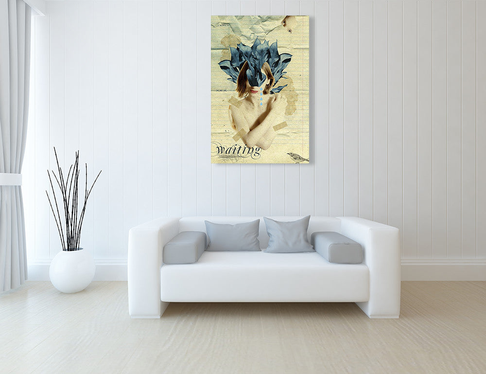 Waiting Wall Art Print on the wall
