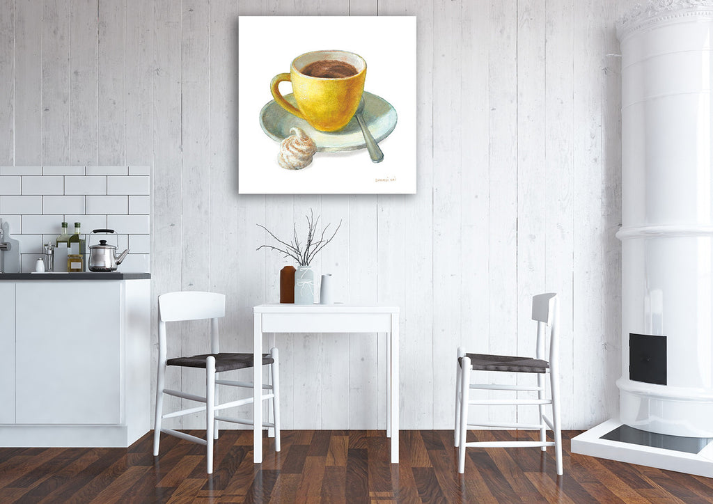 Wake Me Up Coffee IV Wall Art Print on the wall