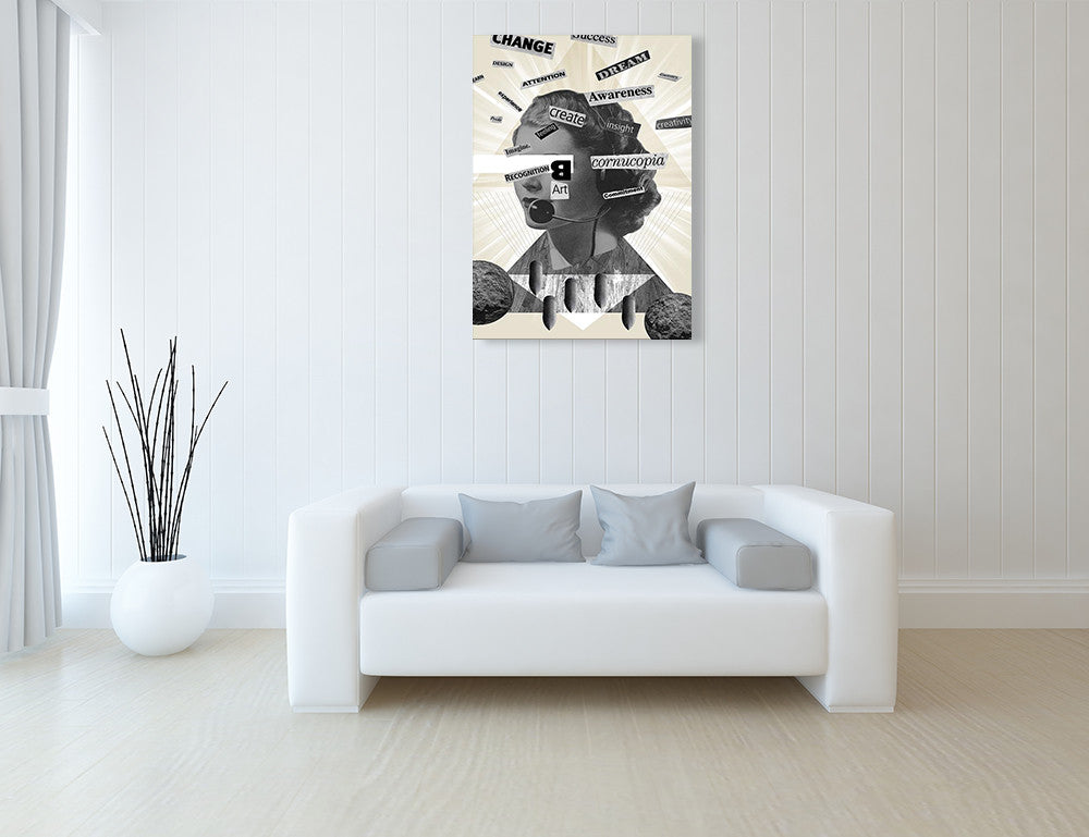 Words of Mass Destruction Wall Art Print on the wall