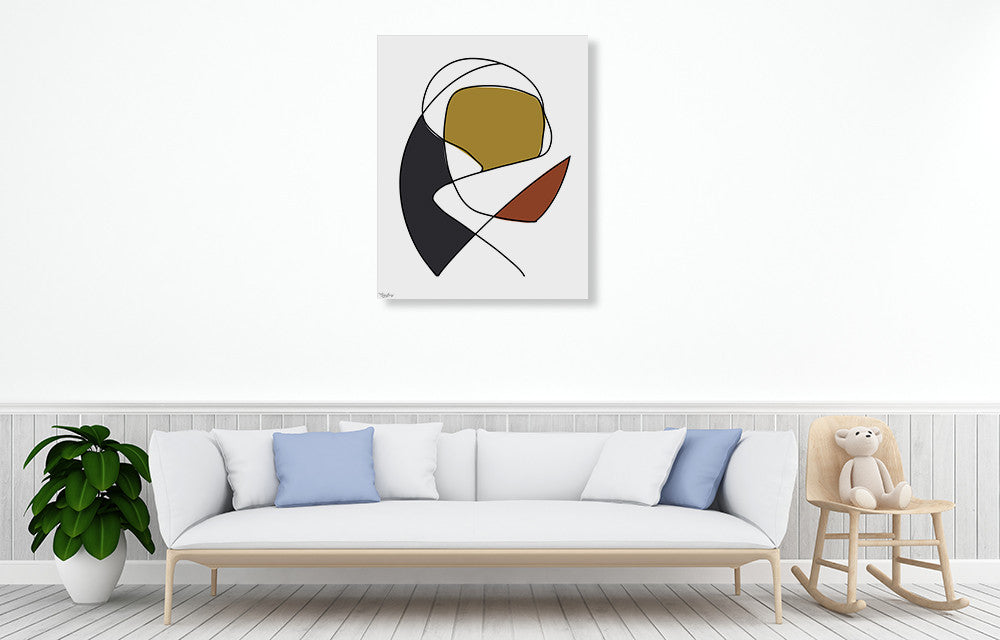Abstract Tribeca III Wall Art Print on the wall