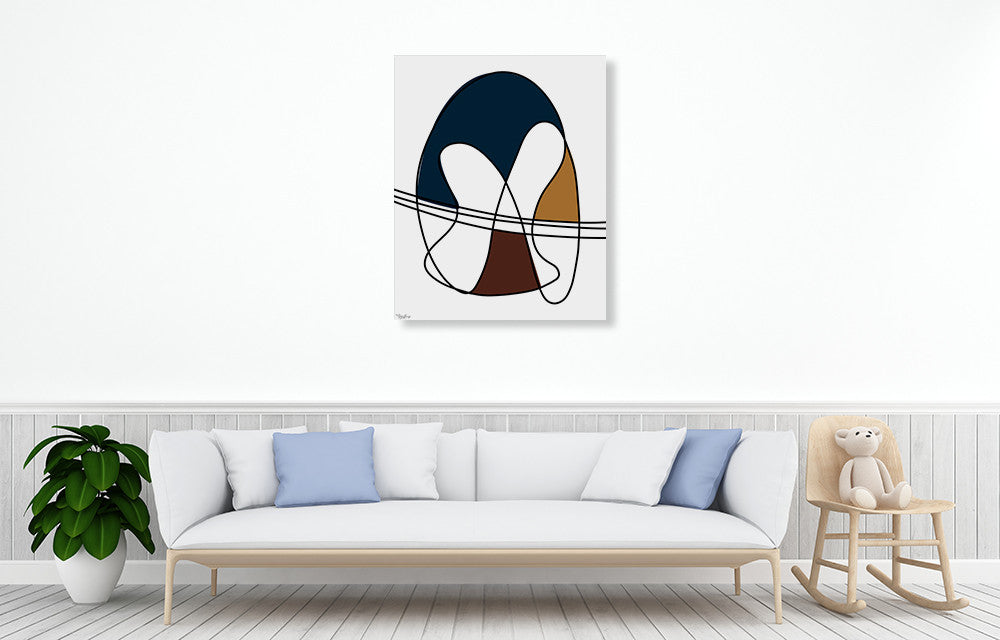 Abstract Tribeca II Wall Art Print on the wall