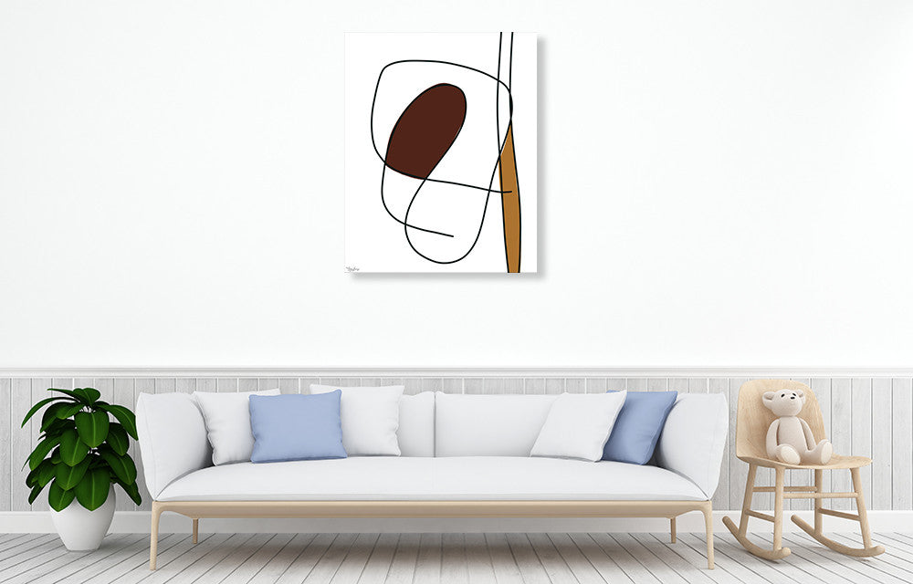 Abstract Tribeca I Wall Art Print on the wall