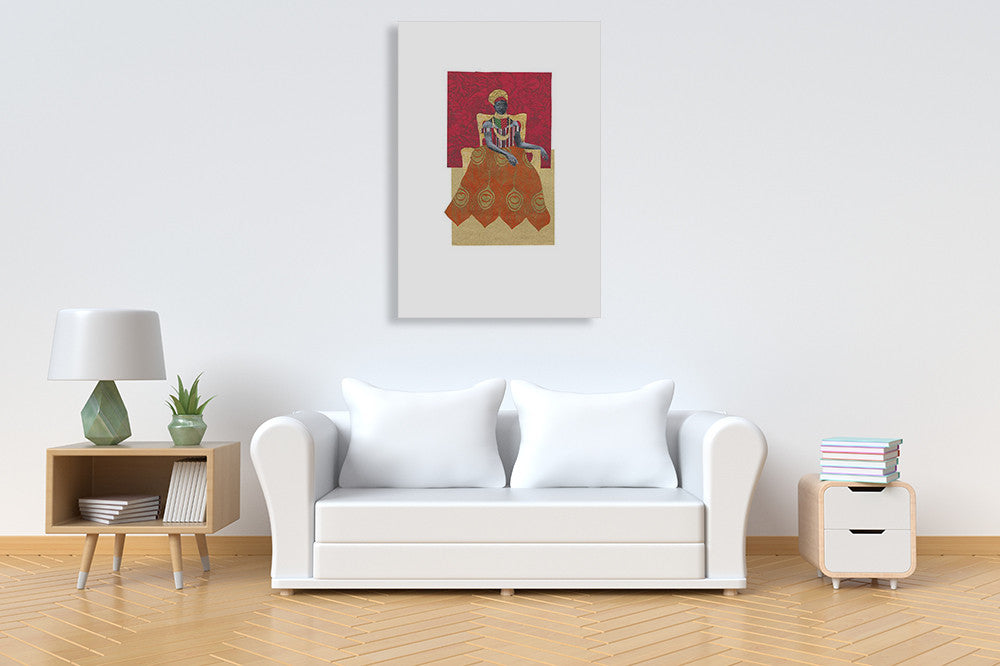 African Royals II Wall Art Print on the wall