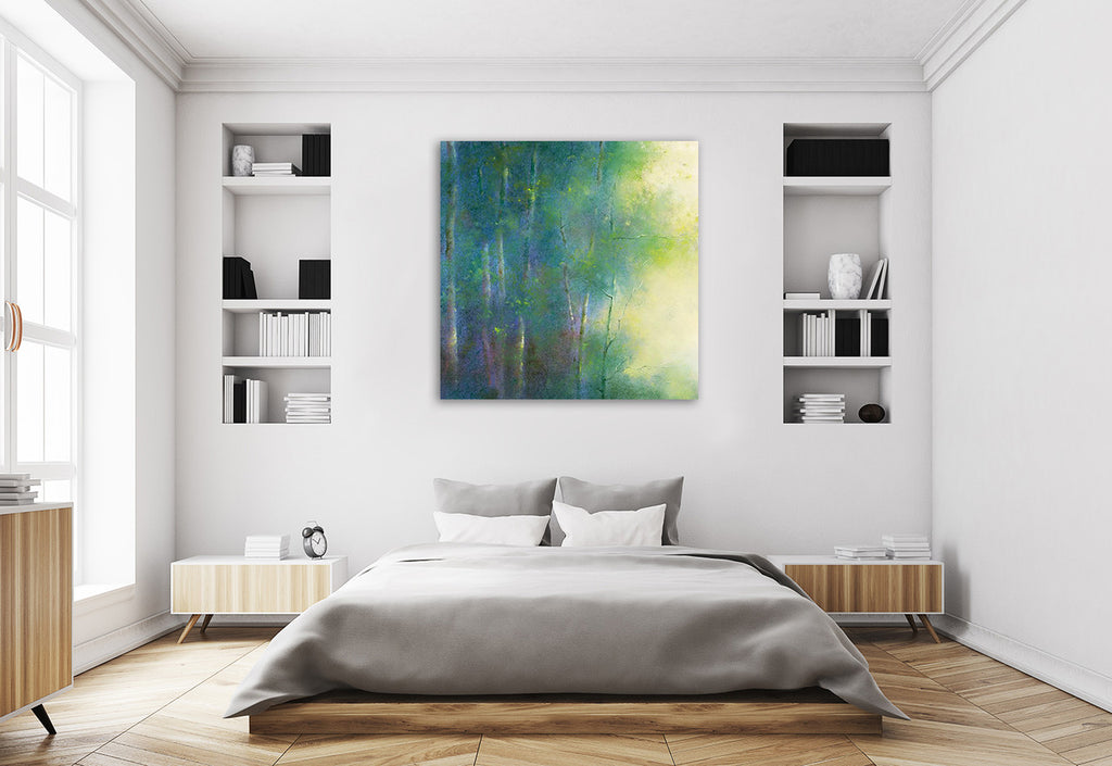 Among the Leaves Wall Art Print on the wall