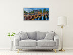 The Amsterdam Canals Wall Art Print on the wall