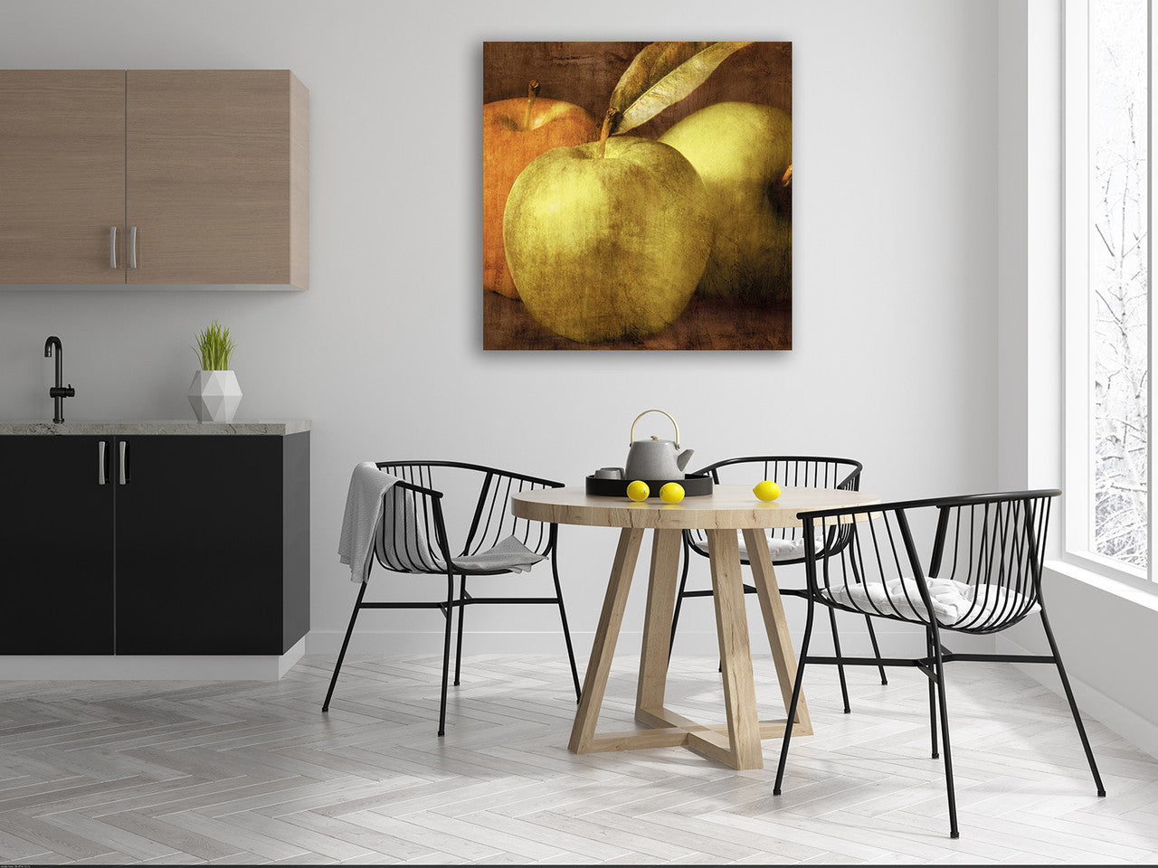 Apples Wall Art Print on the wall