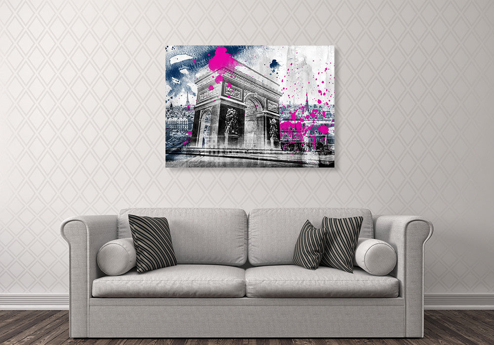 Arc de Triomphe Wall Art Print on the wall