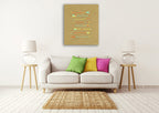 Arrows Wall Art Print on the wall