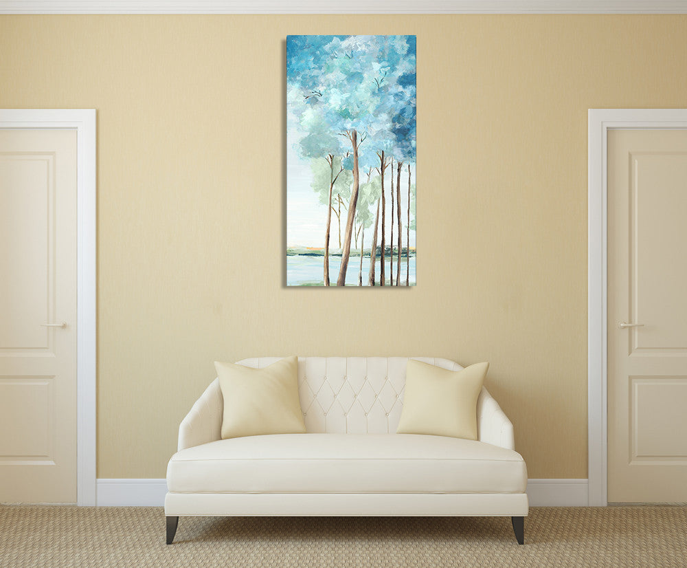 Azure Land II Wall Art Print on the wall