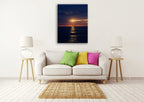 Baja Sunset Wall Art Print on the wall