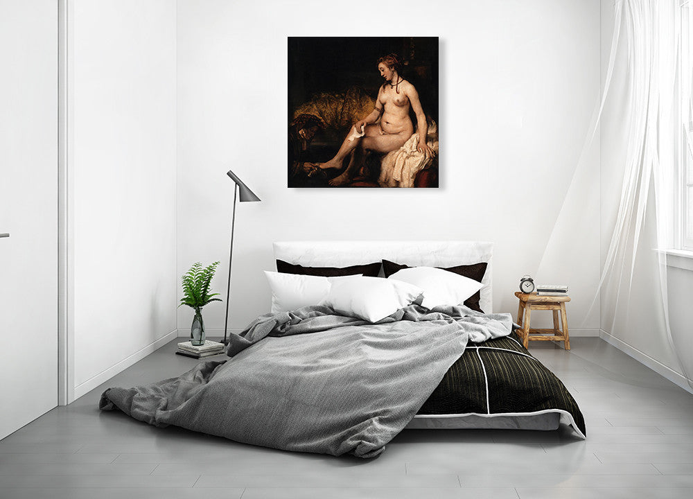 Bathsheba At Her Bath on the wall