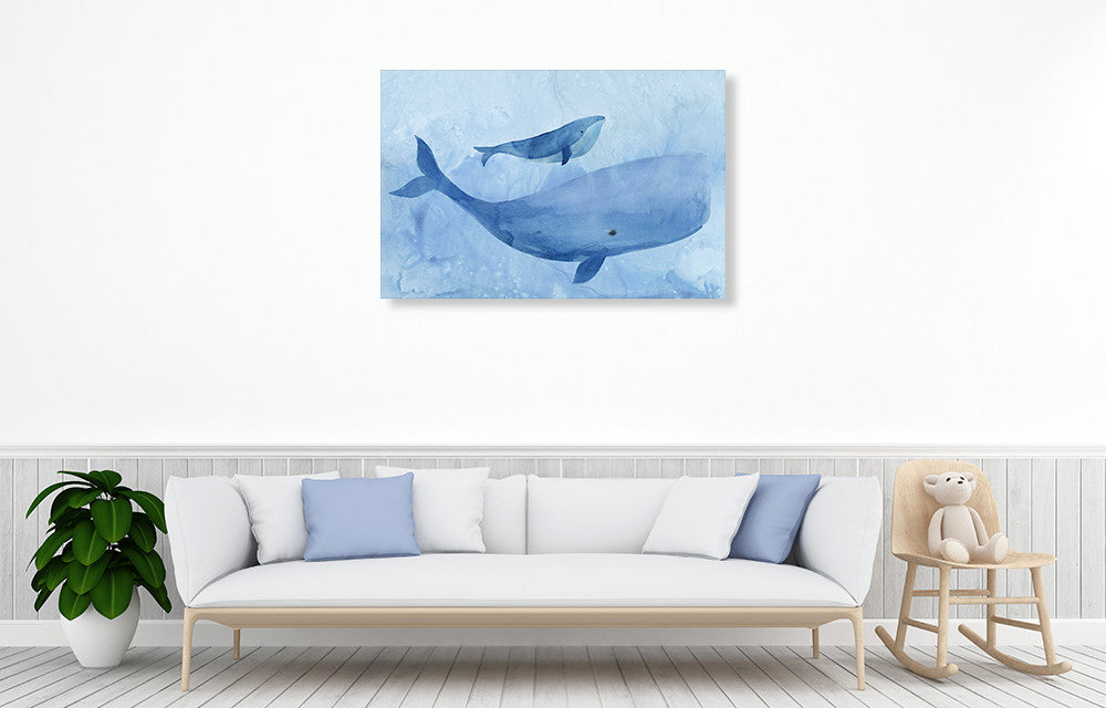 Blue Spirits I Wall Art Print on the wall