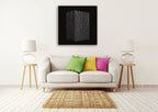 Black White II Wall Art Print on the wall