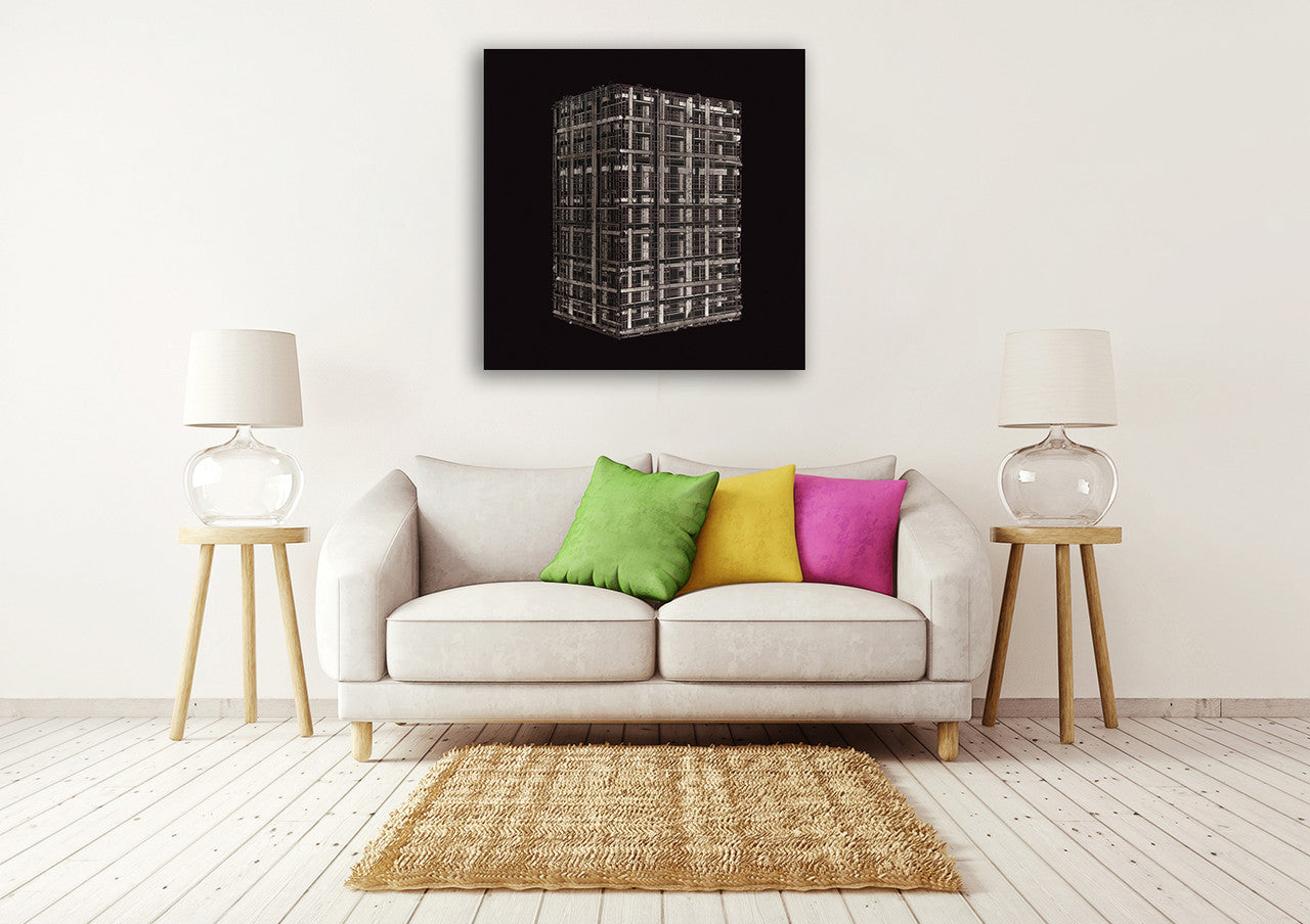 Black White I Wall Art Print on the wall