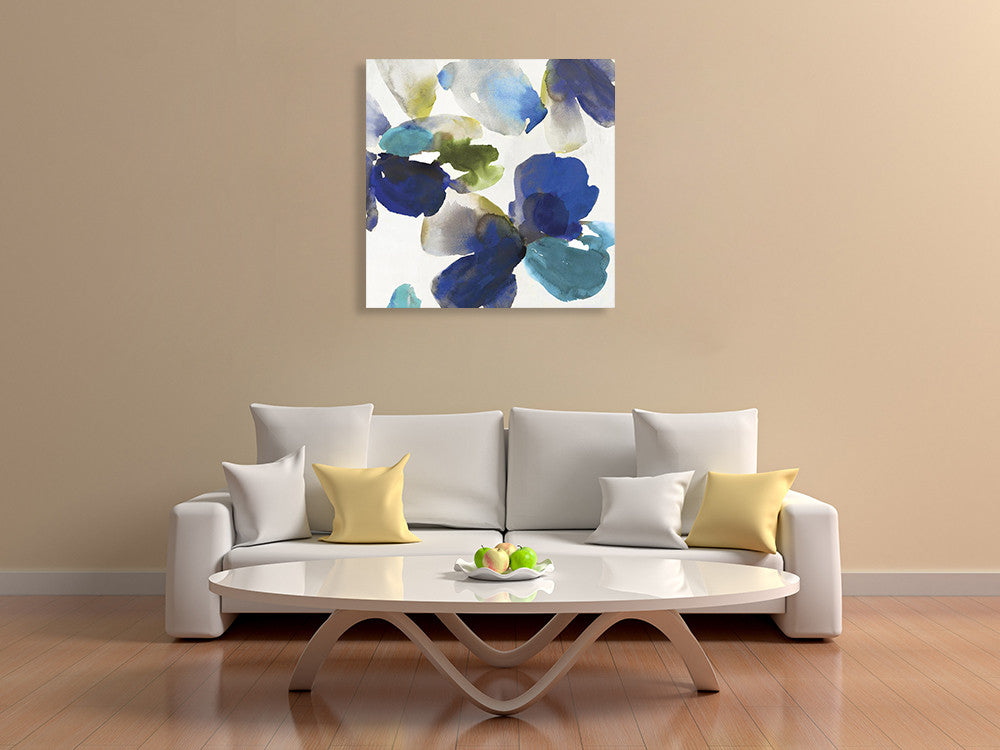 Blue Velvet II Wall Art Print on the wall