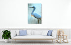 Blue Wall Art Print on the wall
