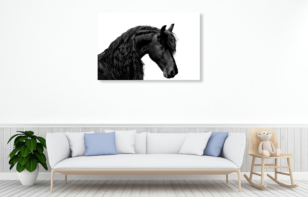 Classic Black I Wall Art Print on the wall